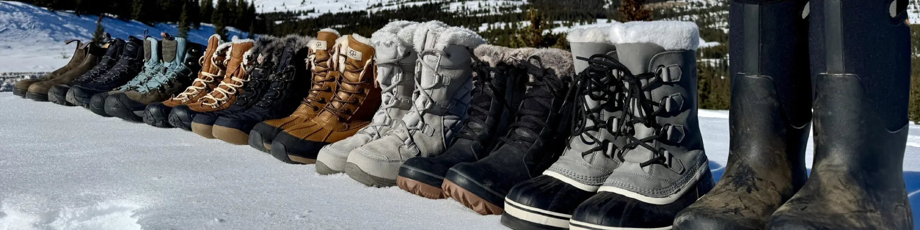Winter boots at Joe King's Shoe Shop